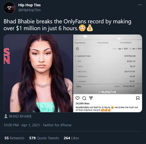 bhadbhabie onlyfans reddit|Bhad Bhabie Breaks OnlyFans Record: Earns $1 Million in Six。